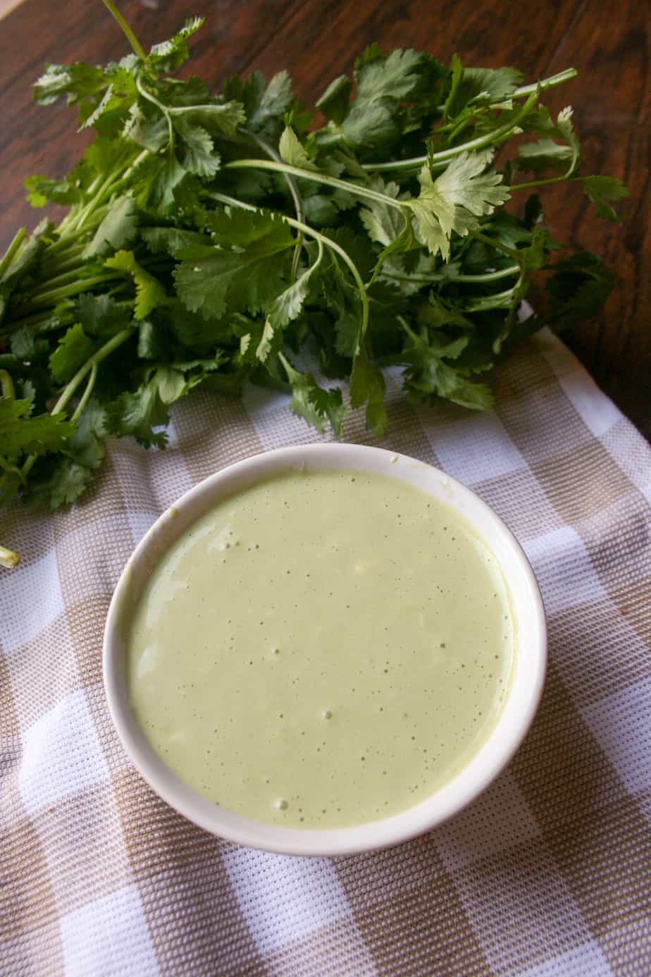 Garlic Cilantro Sauce is the perfect spread for sandwiches or dressing for salads. So yummy!