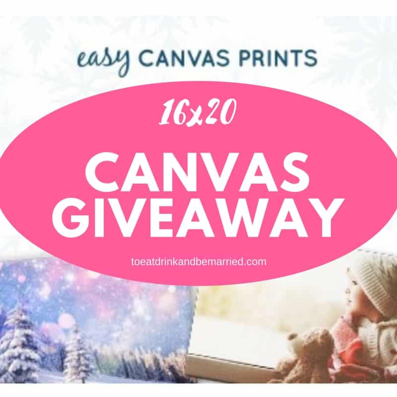 full size canvas giveaway!