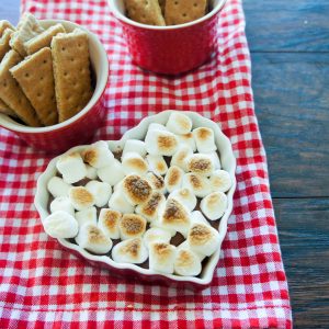 Campfire S'mores Dip is the perfect summer and fall treat. Whether you eat this indoors or outdoors, everyone is sure to enjoy this 3 ingredient, easy dessert!