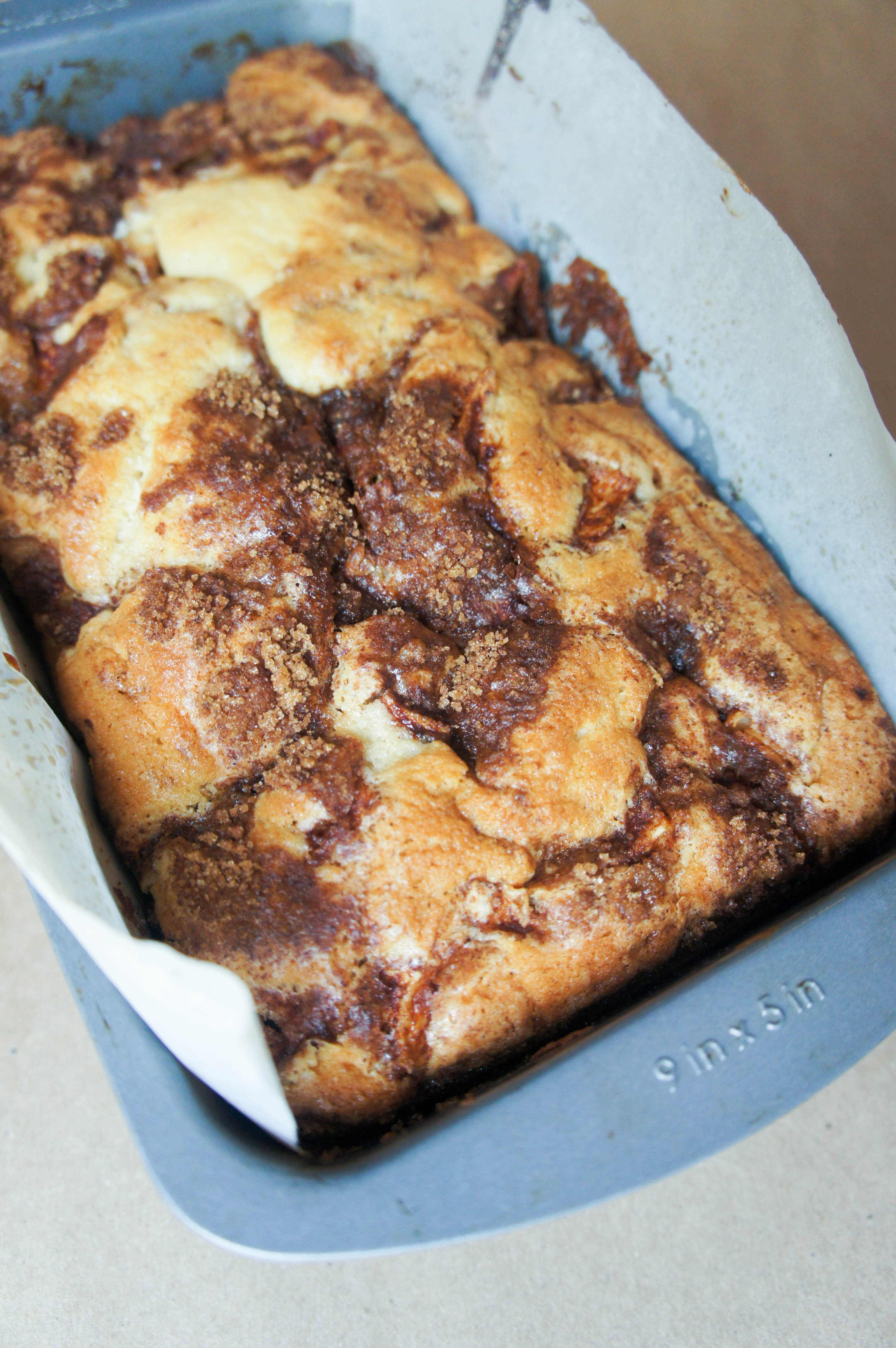 Fall Harvest Apple Bread is the perfect treat for a chilly evening. Serve on Thanksgiving with family or as a baked goods gift!