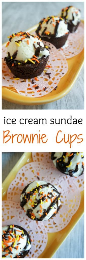 Brownie Cups are the perfect way to serve ice cream for a crowd or as a special treat for the family!