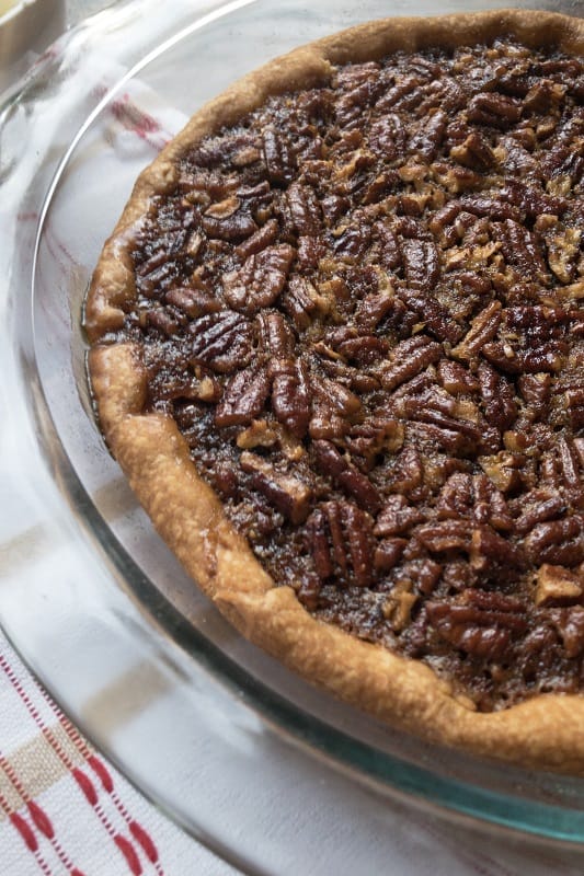 A good old fashioned Classic Pecan Pie with Homemade Whipped Cream to grace your Thanksgiving dessert table!