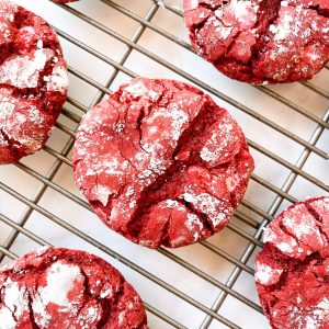 red velvet crinkle cookies 4