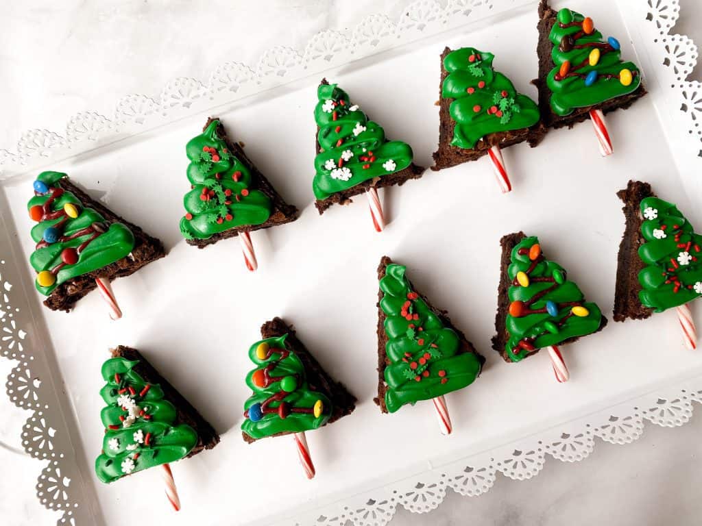 Christmas Tree Shaped Boxed Brownies