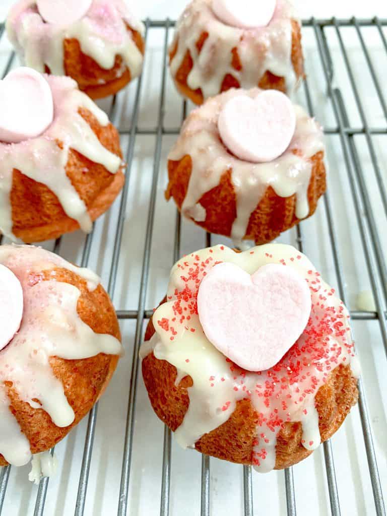 Strawberry Cake with White Chocolate Glaze