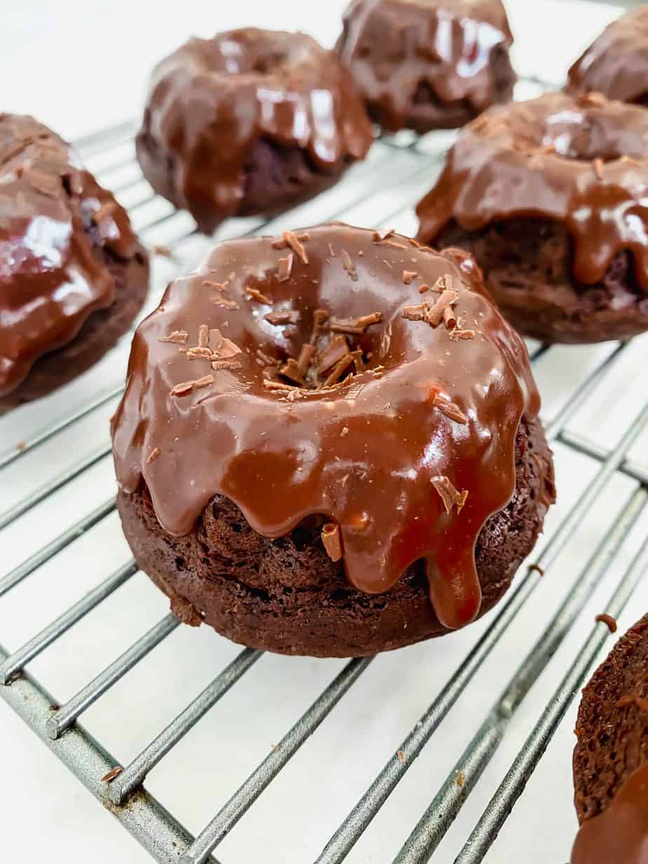 Triple Chocolate Mini Bundt Cakes Recipe - Dash of Grace