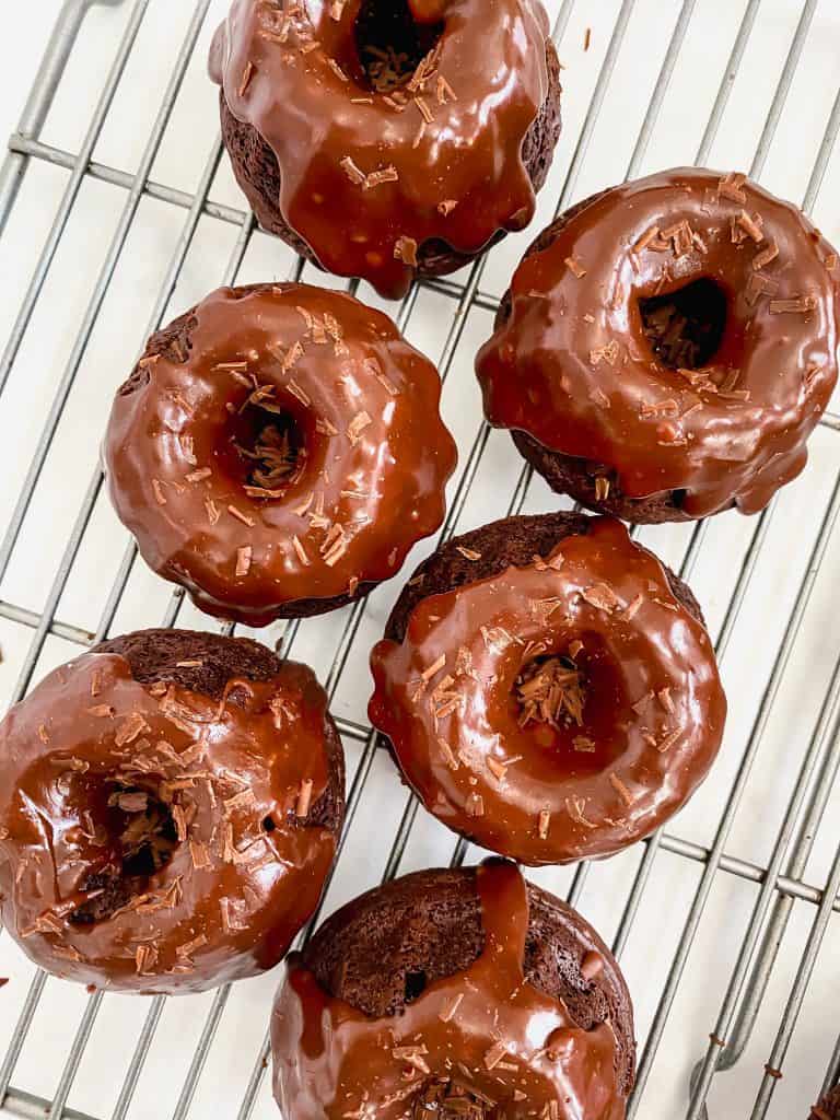 Mini Chocolate Bundt Cakes