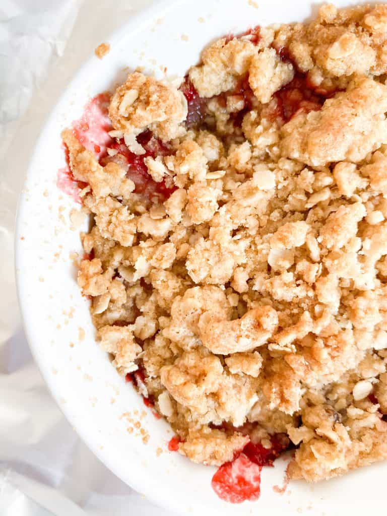 Strawberry Crumble for Two
