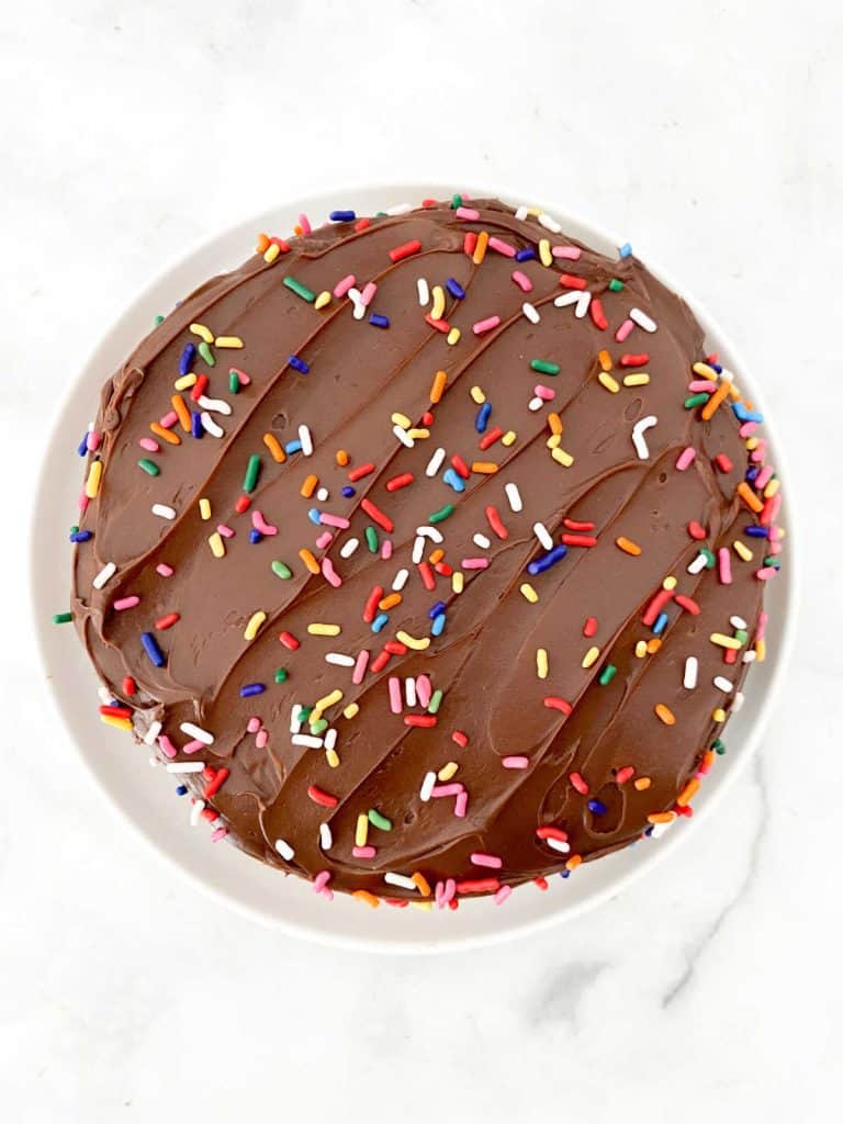 Half Boxed Birthday Cake