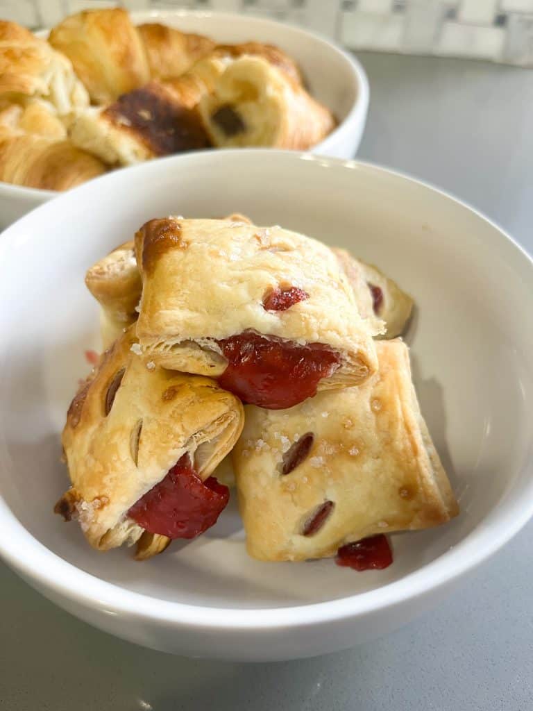 wildgrain cherry pastries in a bowl