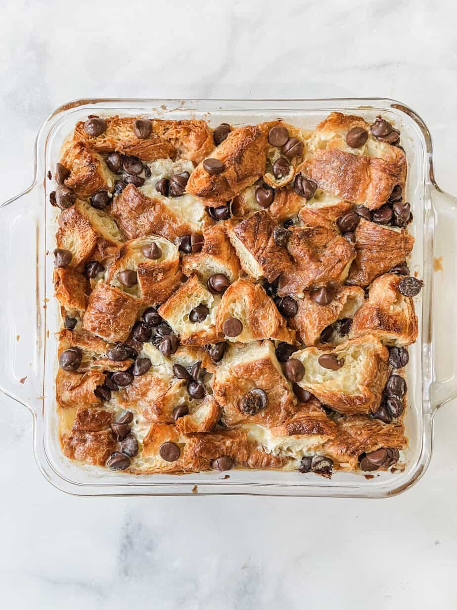 Chocolate Croissant French Toast Casserole, image size:924x1232